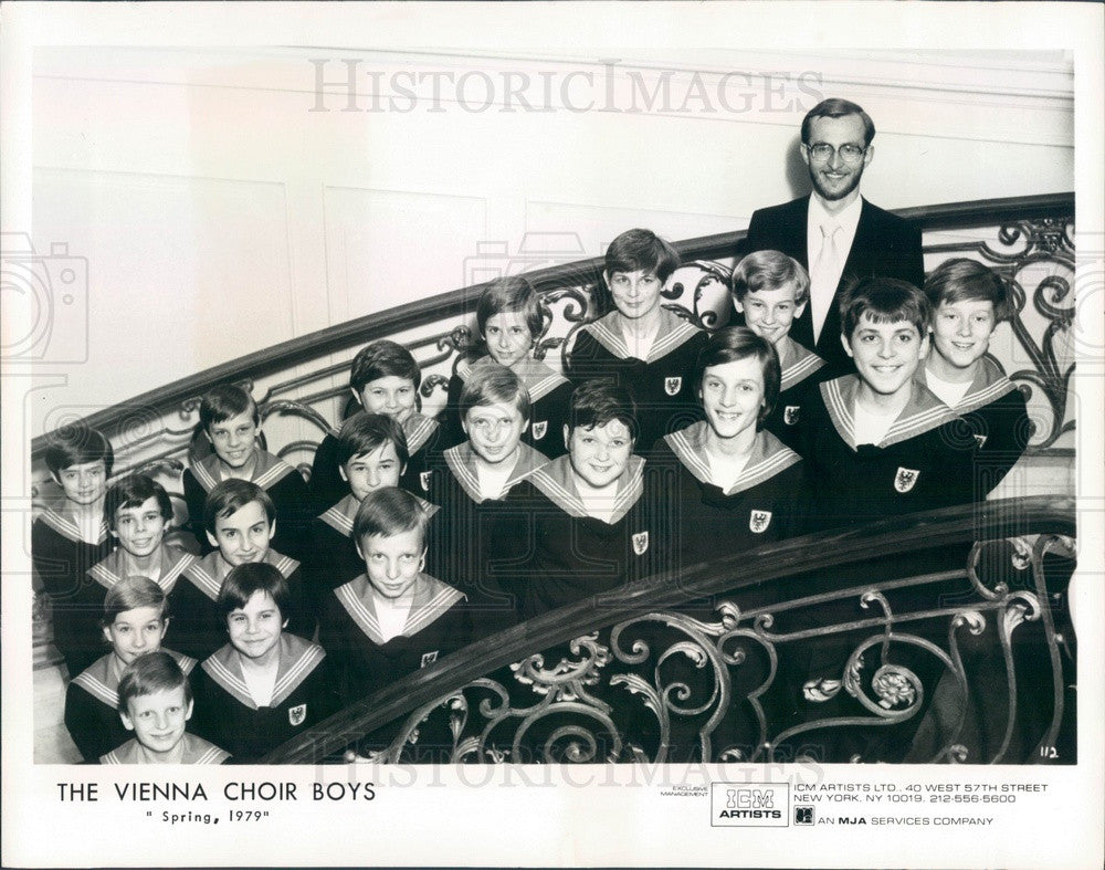 1981 Music Group The Vienna Choir Boys Press Photo - Historic Images