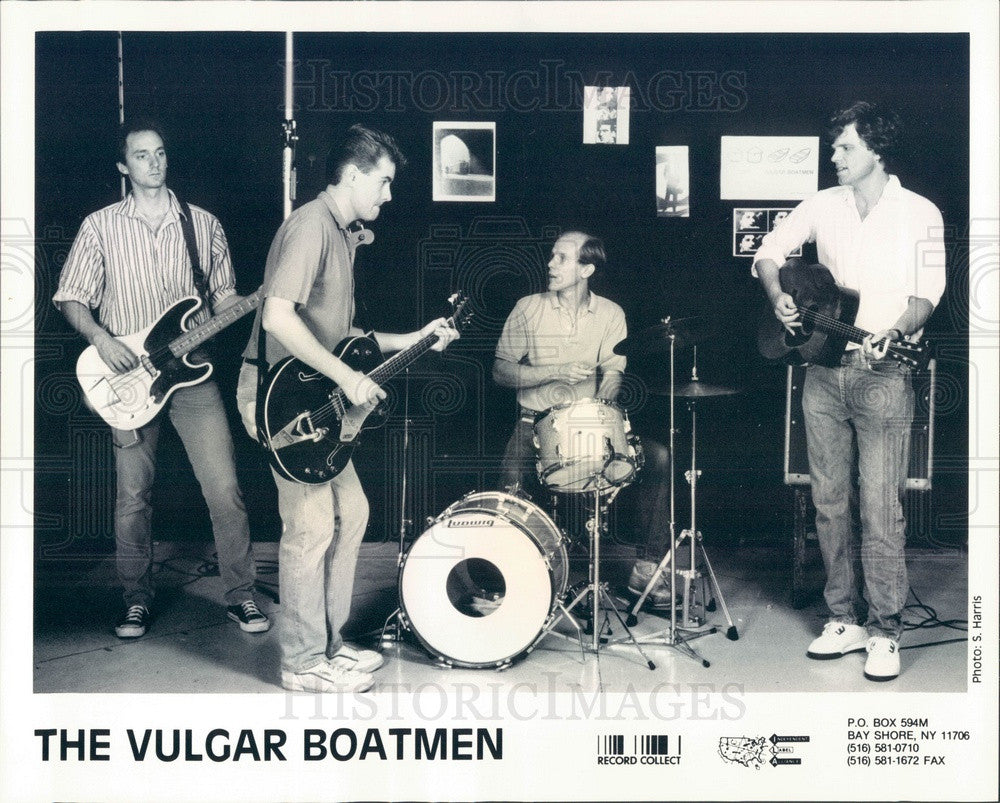 1990 American Rock Band The Vulgar Boatmen Press Photo - Historic Images