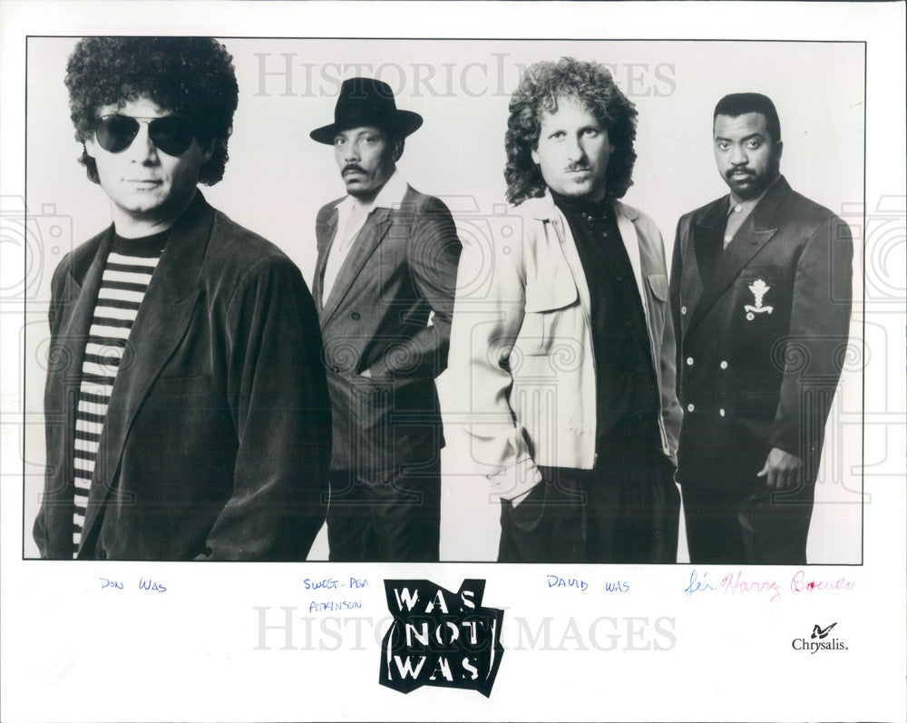 1991 American Electric Pop Music Group Was (Not Was) Press Photo - Historic Images