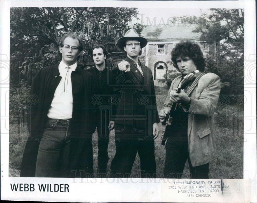 1987 Rock &amp; Roll Band Webb Wilders &amp; The Beatnecks Press Photo - Historic Images