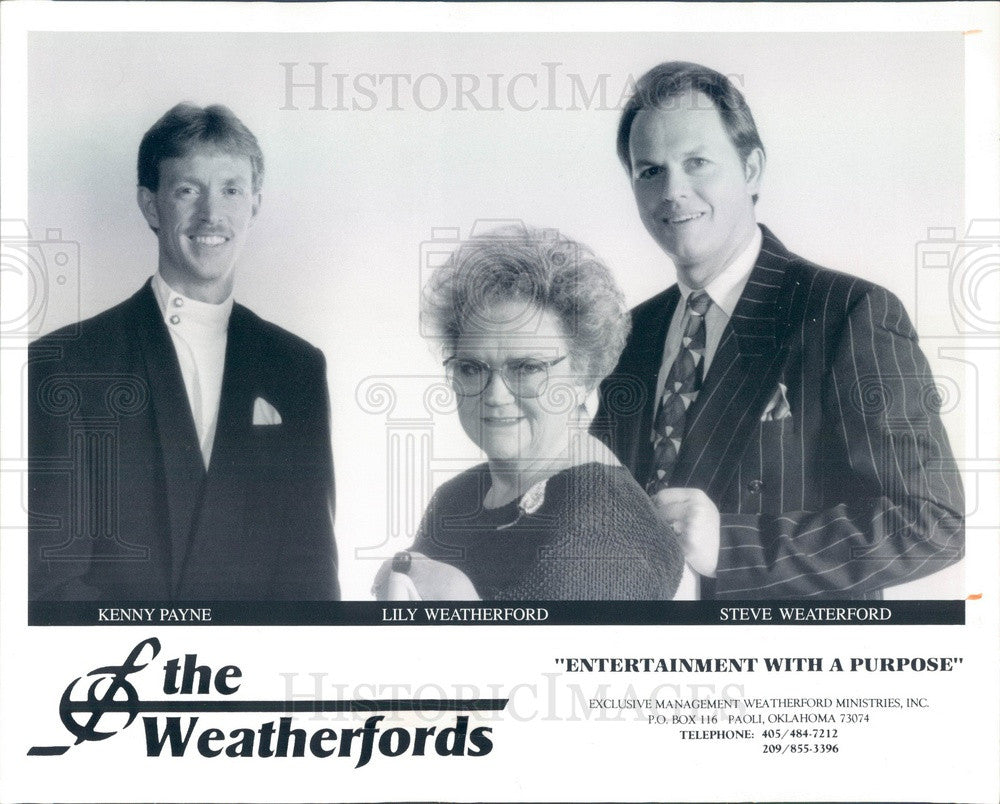 1996 American Gospel Music Group The Weatherfords Press Photo - Historic Images