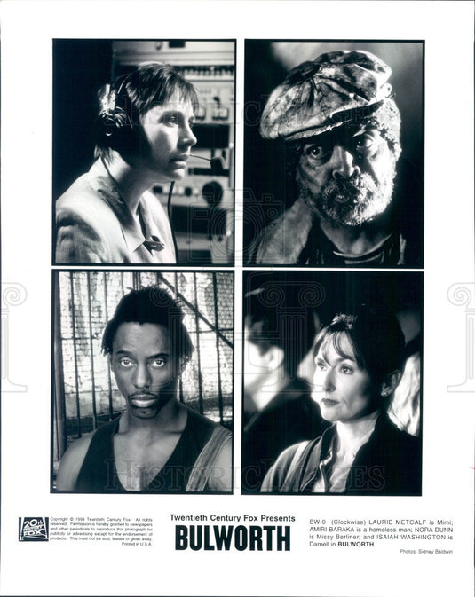 1998 Actors Laurei Metcalf/Amiri Baraka/Isaiah Washington/Nora Dunn Press Photo - Historic Images