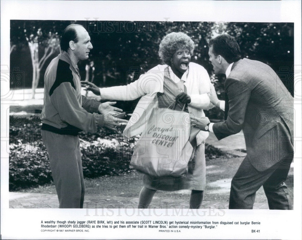 1988 Hollywood Actors Whoopi Goldberg/Scott Lincoln/Raye Birk Press Photo - Historic Images