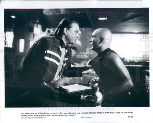 1988 Hollywood Actors Bob Goldthwait & Larry Mintz Press Photo - Historic Images