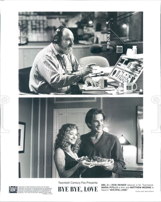 1995 Hollywood Actors Rob Reiner/Maria Pitillo/Matthew Modine Press Photo - Historic Images