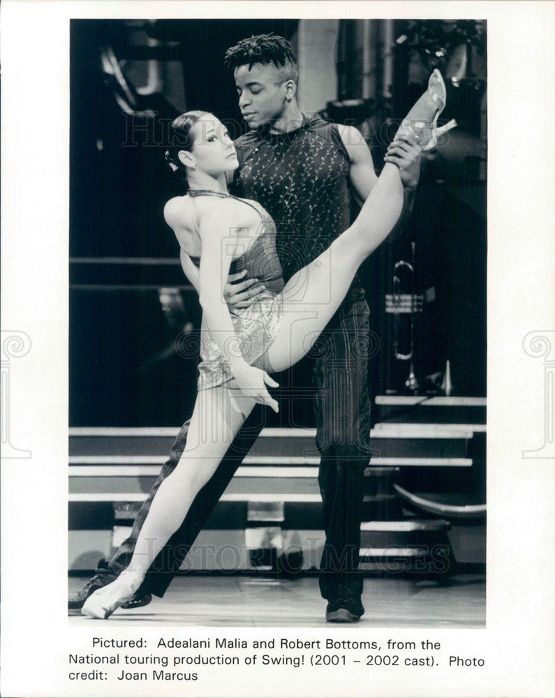 2001 Actors Adealani Malia &amp; Robert Bottoms in Swing Press Photo - Historic Images