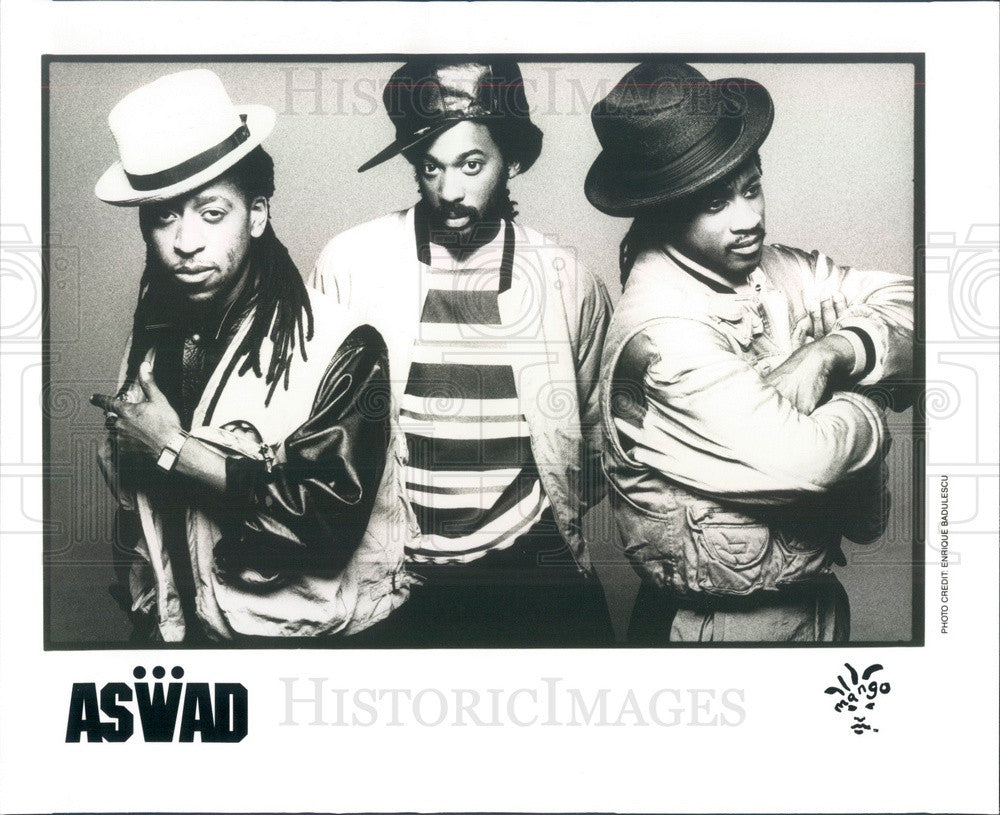 1990 British Reggae Music Group Aswad Press Photo - Historic Images