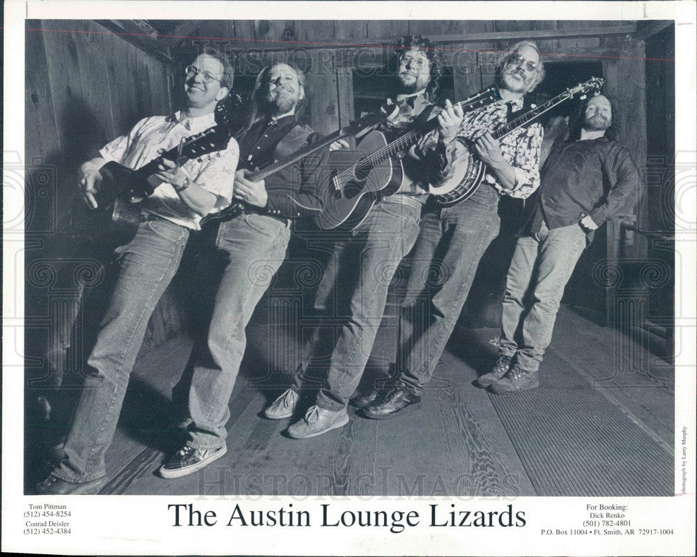 1995 American Country Music Band The Austin Lounge Lizards Press Photo - Historic Images