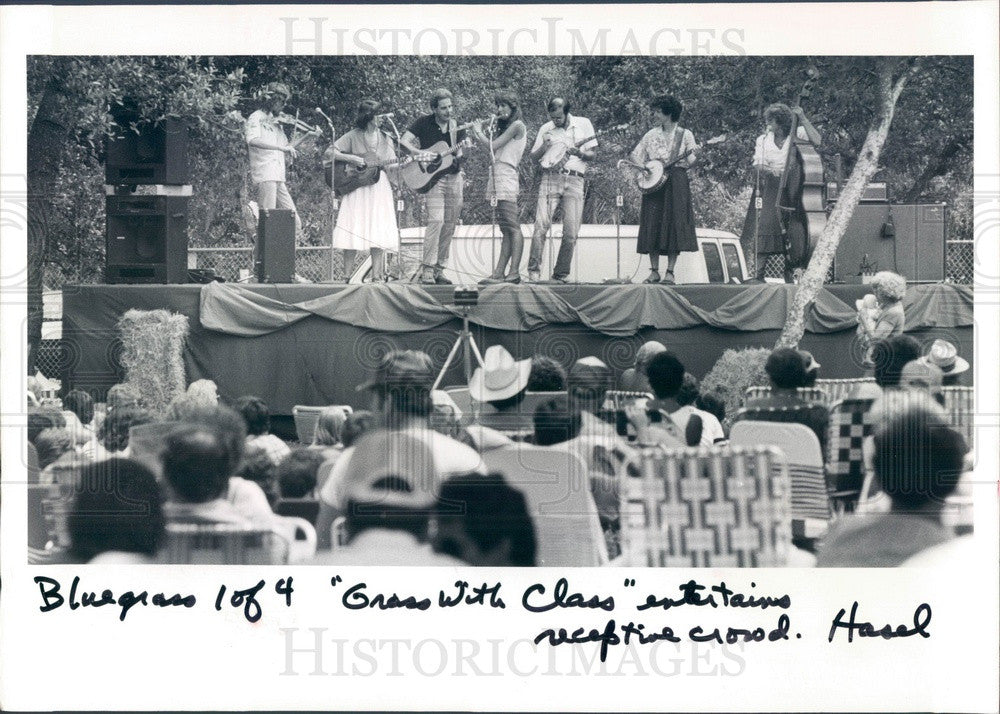 1985 Music Group Grass With Class Press Photo - Historic Images