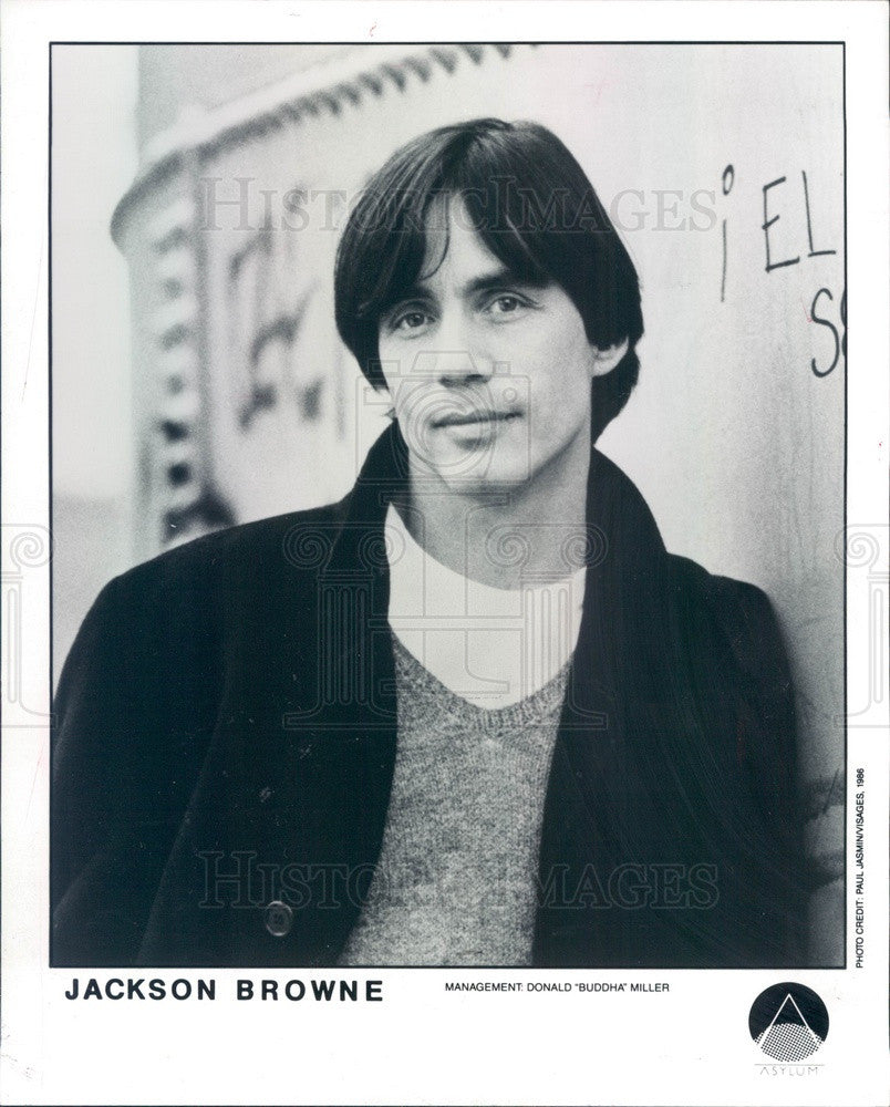 Undated American Rock/Folk/Country Rock Musician Jackson Browne Press Photo - Historic Images