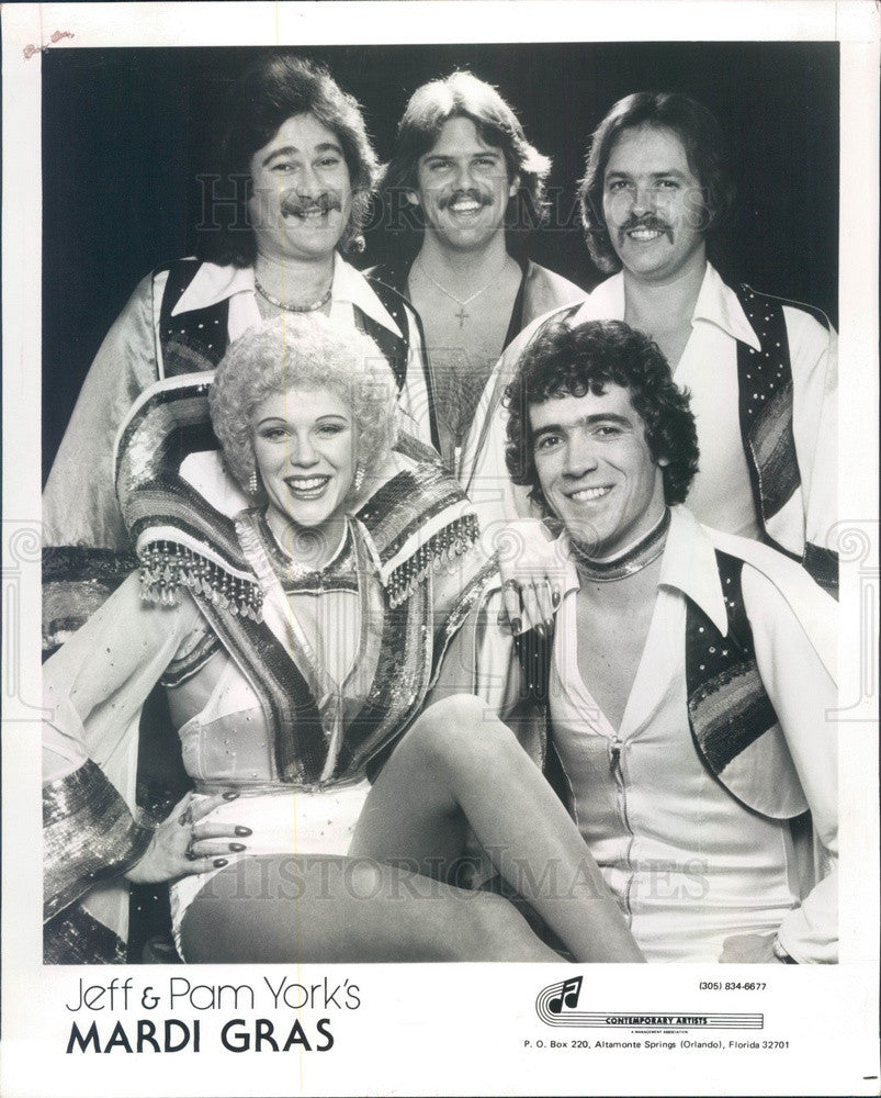 1979 Music Group Jeff & Pam York's Mardi Gras Press Photo - Historic Images