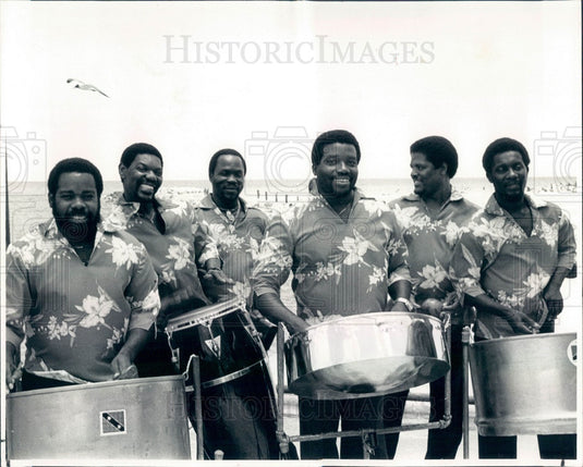 1985 Lord Saint's Calypso Steel Band Press Photo - Historic Images