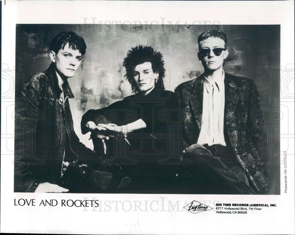 1987 English Rock Band Love and Rockets Press Photo - Historic Images