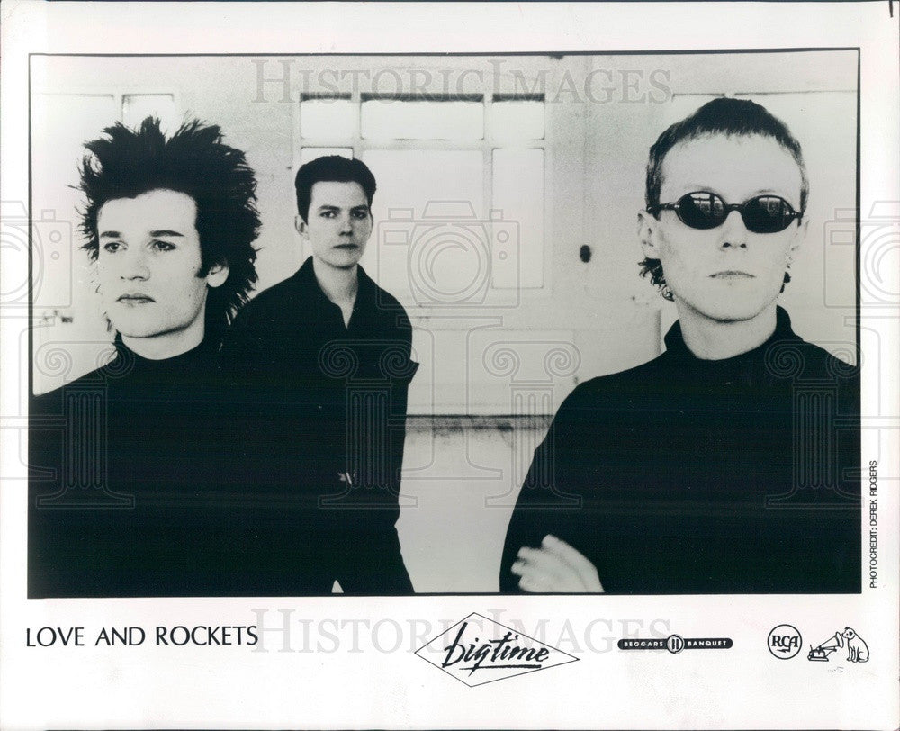 1989 English Rock Band Love and Rockets Press Photo - Historic Images