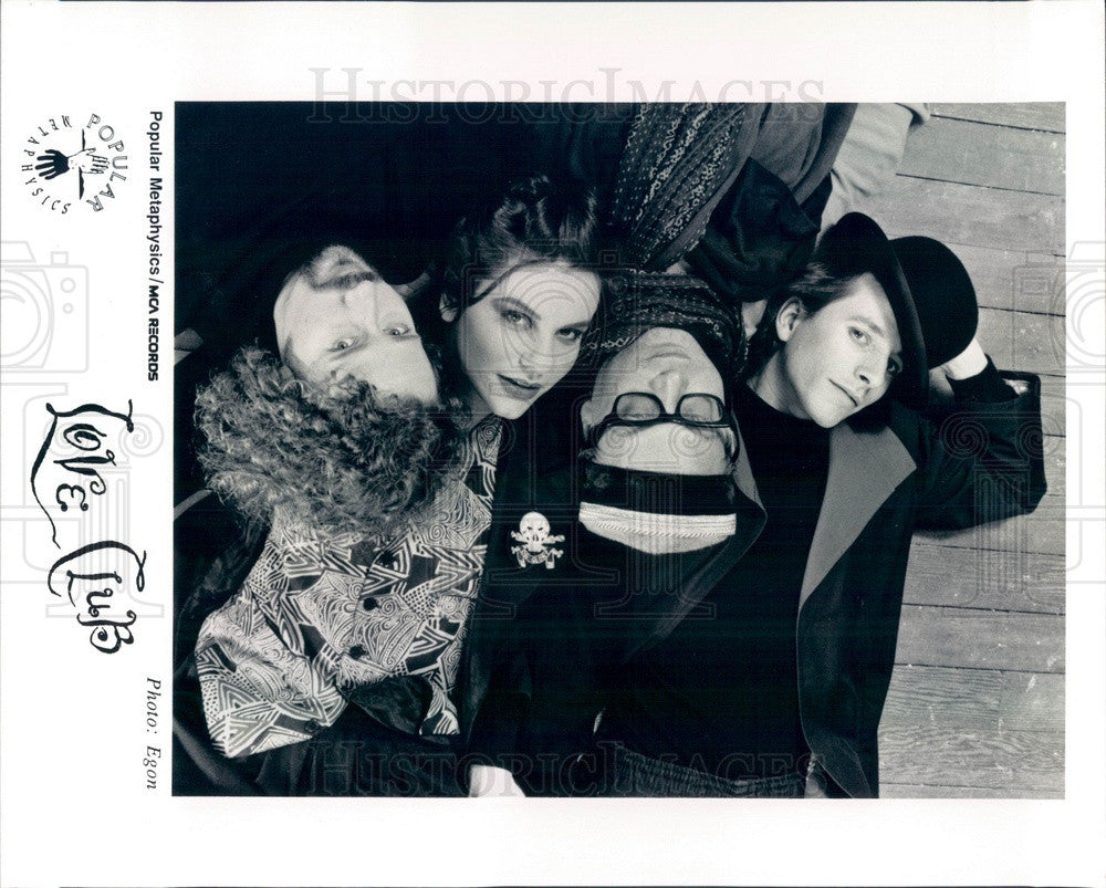 1990 American Goth Rock Band Love Club Press Photo - Historic Images