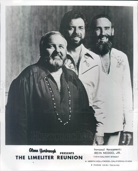 1977 American Folk Music Group The Limeliters Press Photo - Historic Images