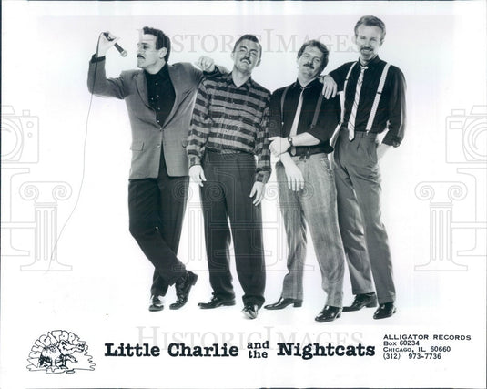 1988 Jazz/Blues Music Group Little Charlie and the Nightcats Press Photo - Historic Images