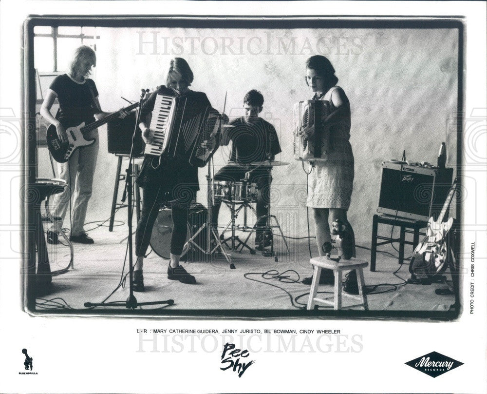 1996 American Indie Pop Band Pee Shy Press Photo - Historic Images