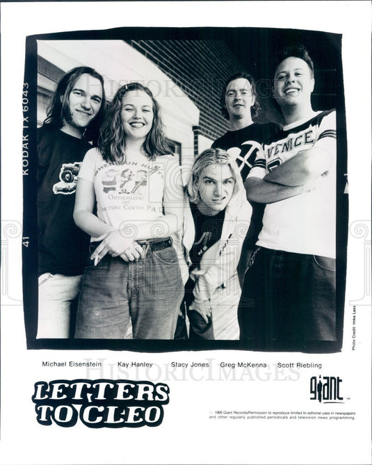 1995 American Alternative Rock Band Letters to Cleo Press Photo - Historic Images