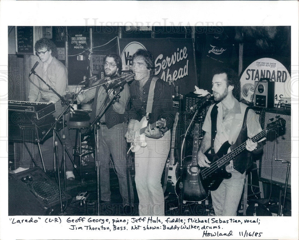 1985 Music Group Laredo Press Photo - Historic Images