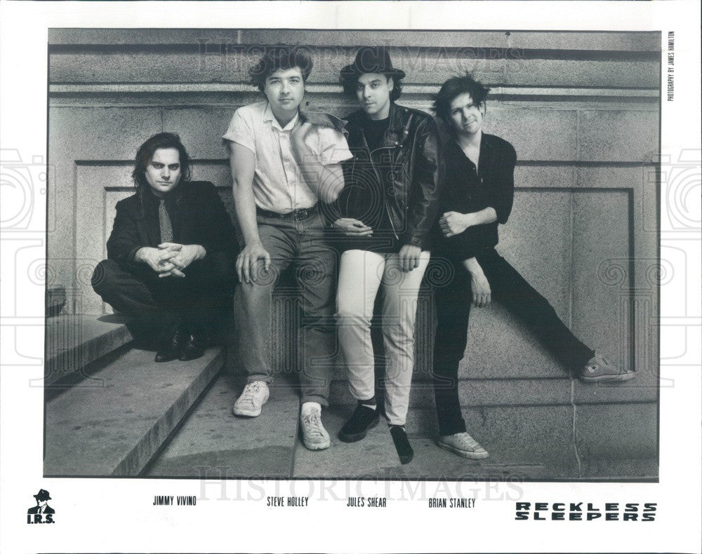 1988 Music Group The Reckless Sleepers Press Photo - Historic Images