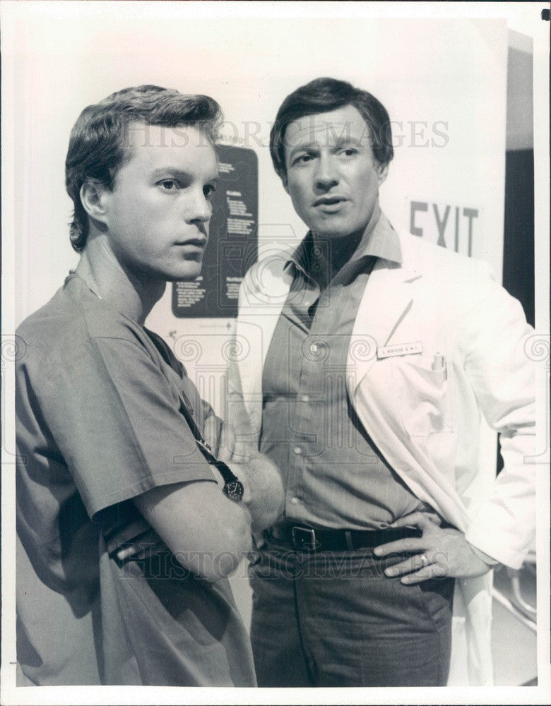 1983 Hollywood Actors Gary Frank &amp; Charles Siebert Press Photo - Historic Images