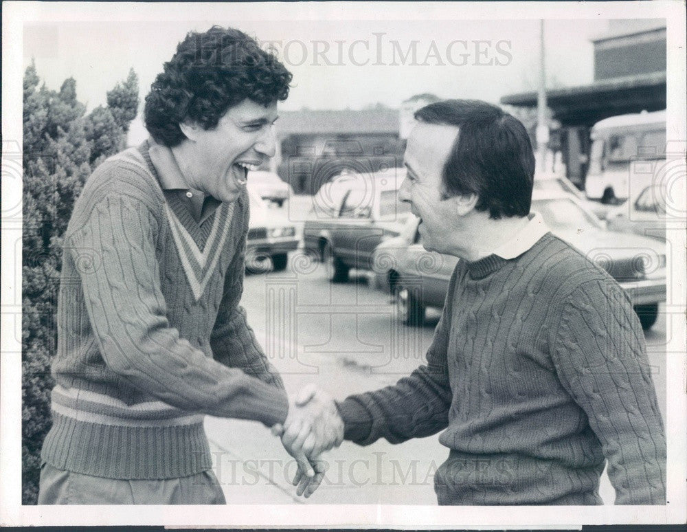 1982 Hollywood Actors Jon Bauman &amp; Terry McGovern Press Photo - Historic Images