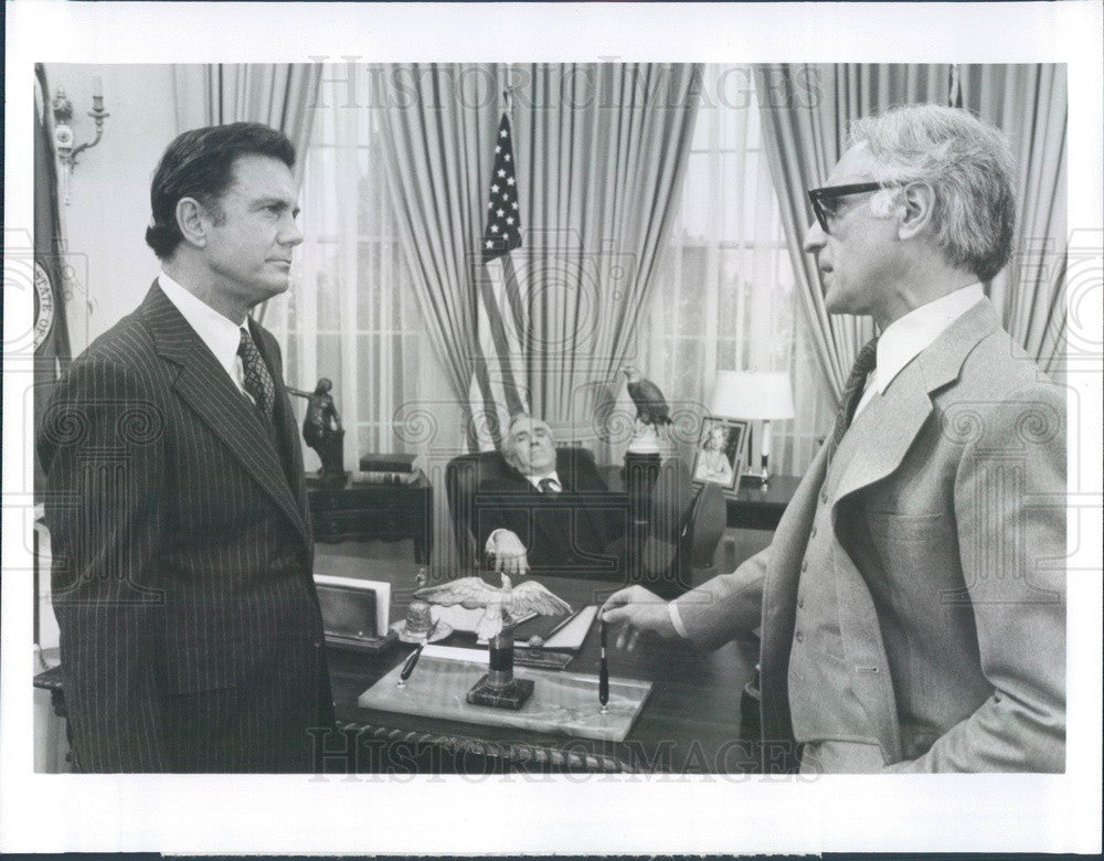 1977 Hollywood Actors Cliff Robertson/Jason Robards/Harold Gould Press Photo - Historic Images