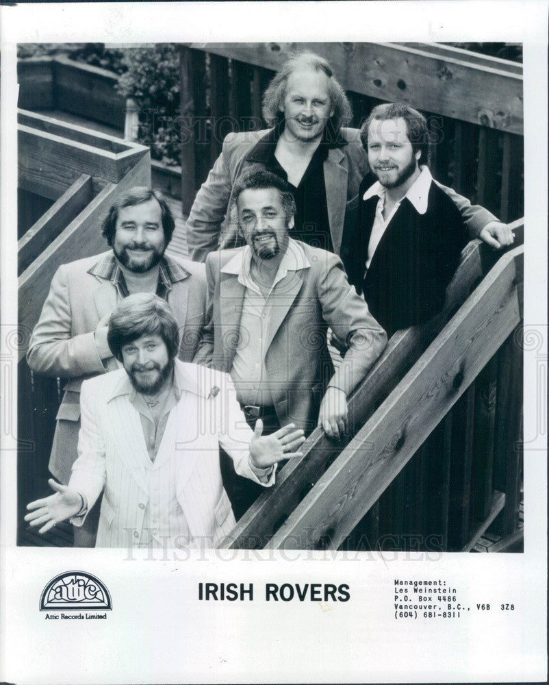 1987 Canadian Irish Folk Music Group The Irish Rovers Press Photo - Historic Images