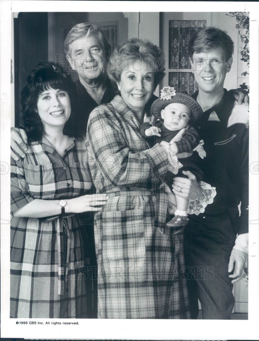 1993 Actors Tony Hazelton/Ralph Waite/Michael Learned/Jon Walmsley Press Photo - Historic Images