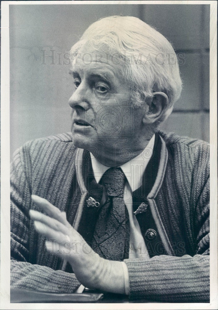 1980 Environmentalist David Brower, Sierra Club Foundation Founder Press Photo - Historic Images