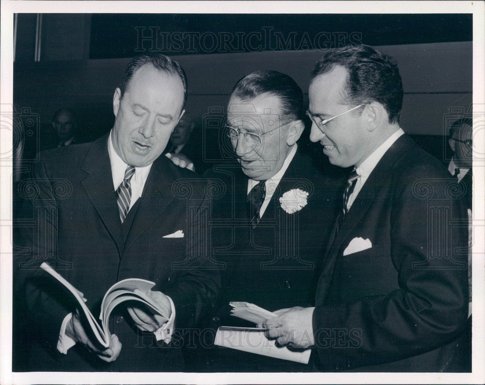 1960 Polio Vaccine Developer Dr. Jonas Salk, Dr. Thomas Francis Jr Press Photo - Historic Images