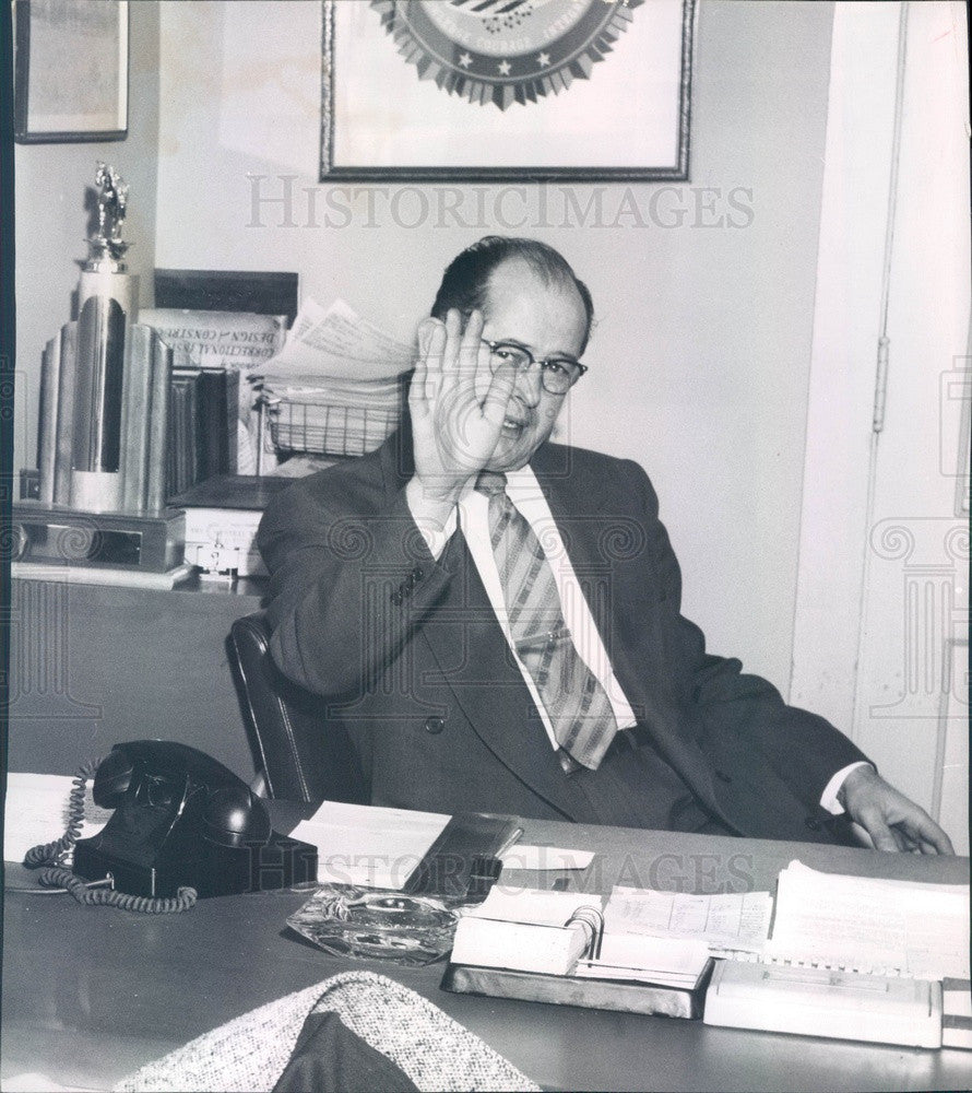 1957 Jefferson County, Colorado Sheriff Carl Enlow Press Photo - Historic Images