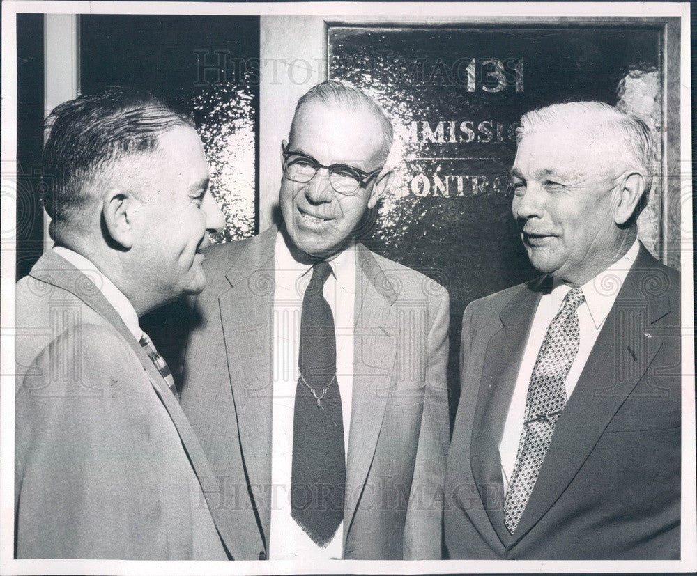 1957 Jefferson County, Colorado Commissioners George Osborne Press Photo - Historic Images