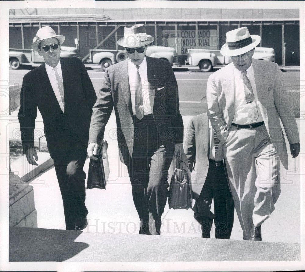 1956 Jefferson County, CO Sheriff Carl Enlow, Atty. Richard Simon #2 Press Photo - Historic Images