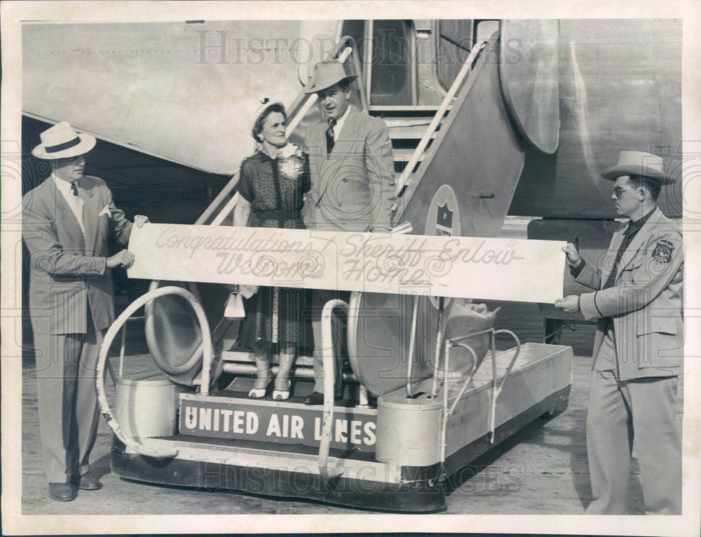 1950 Jefferson County, Colorado Sheriff Carl Enlow Press Photo - Historic Images