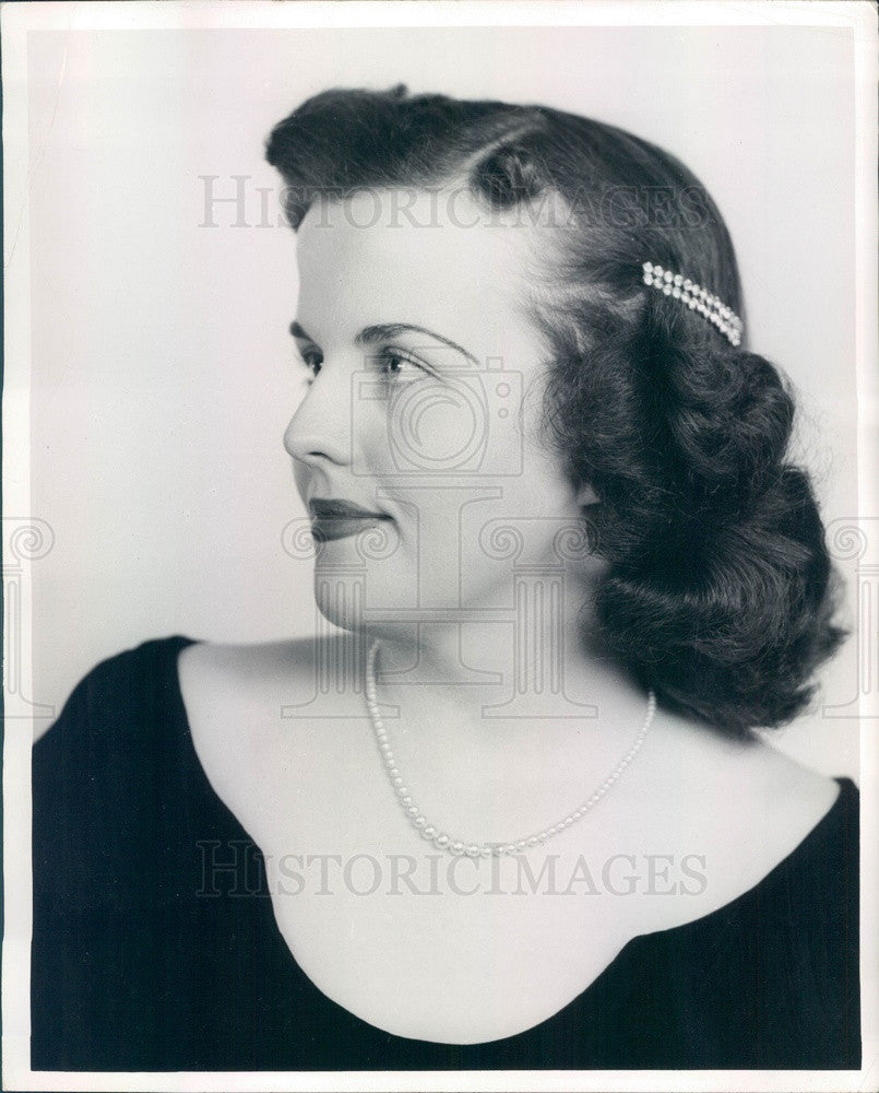 1953 Lakewood, Colorado Soprano Lucille Evans Press Photo - Historic Images