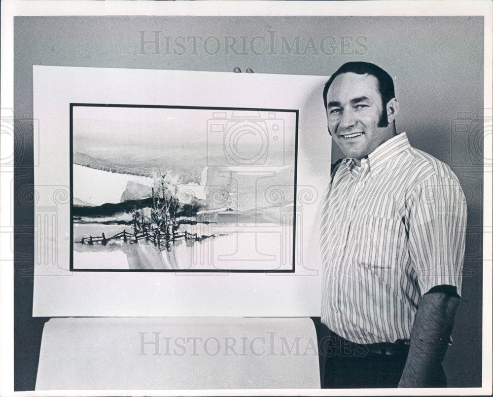 1970 Pueblo, Colorado Artist John Mendoza Press Photo - Historic Images