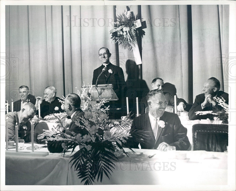 1960 Pueblo, Colorado Bishop Very Rev Charles Buswell Press Photo - Historic Images