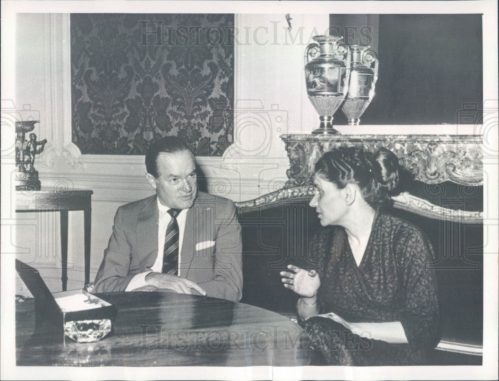 1958 Comedian Bob Hope Press Photo - Historic Images