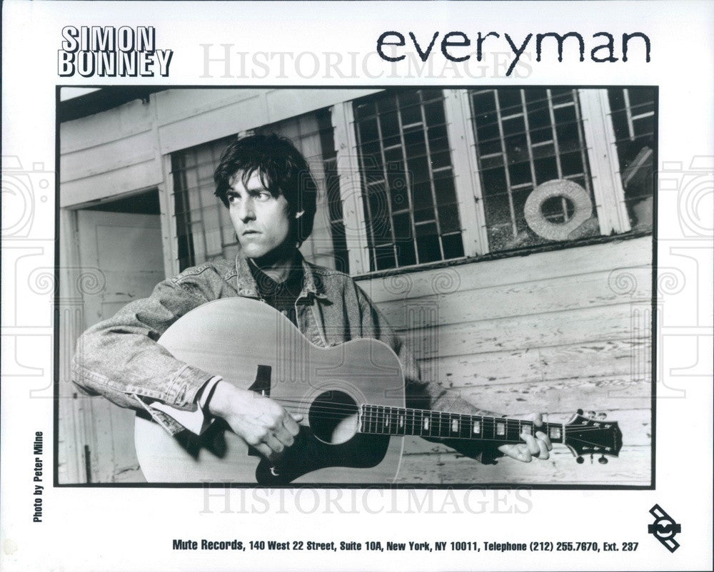 1995 Australian Rock Musician Simon Bonney w/ Country Album Everyman Press Photo - Historic Images