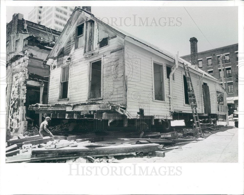 1991 St. Petersburg, Florida Brantley Building Prepared For Move Press Photo - Historic Images