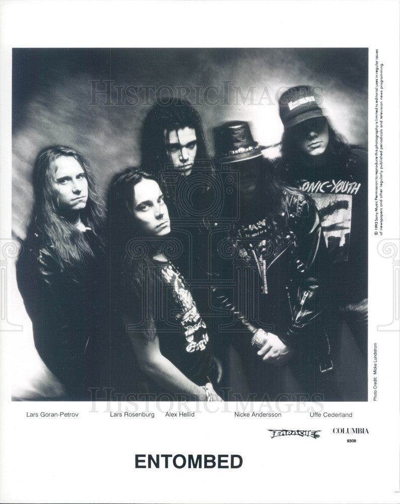 1994 Swedish Death Metal Band Entombed #2 Press Photo - Historic Images