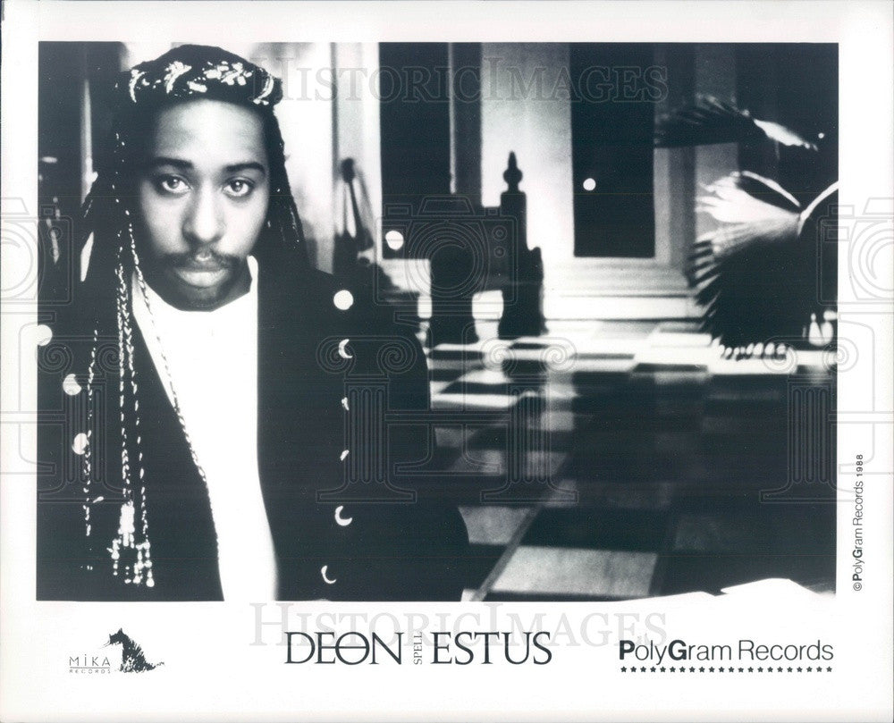 1989 Pop/R&amp;B Singer &amp; Bassist Deon Estus Press Photo - Historic Images