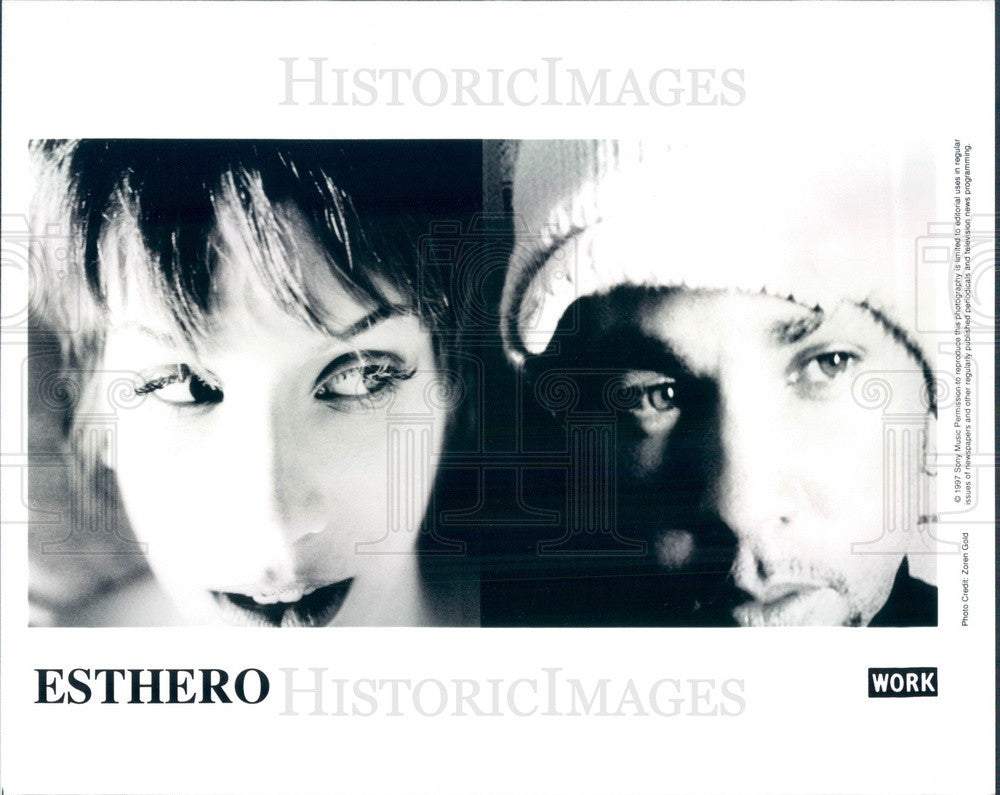 1997 Singer Esthero & Producer Doc McKinney Press Photo - Historic Images