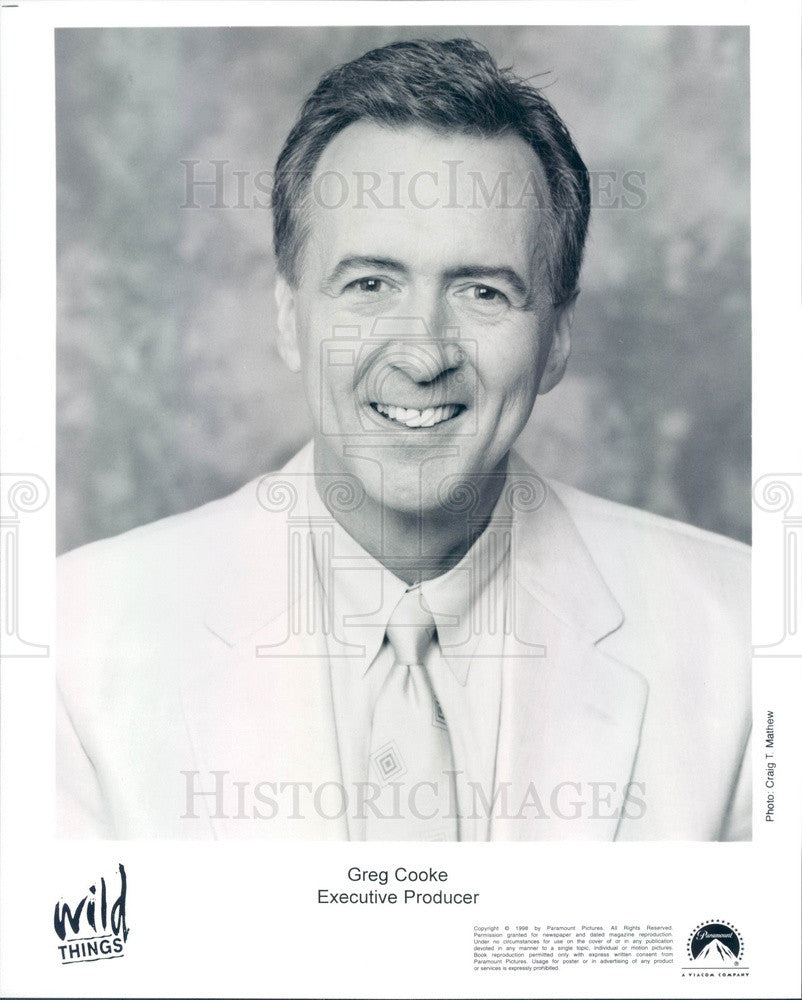 1998 Producer Greg Cooke TV Show Wild Things Press Photo - Historic Images