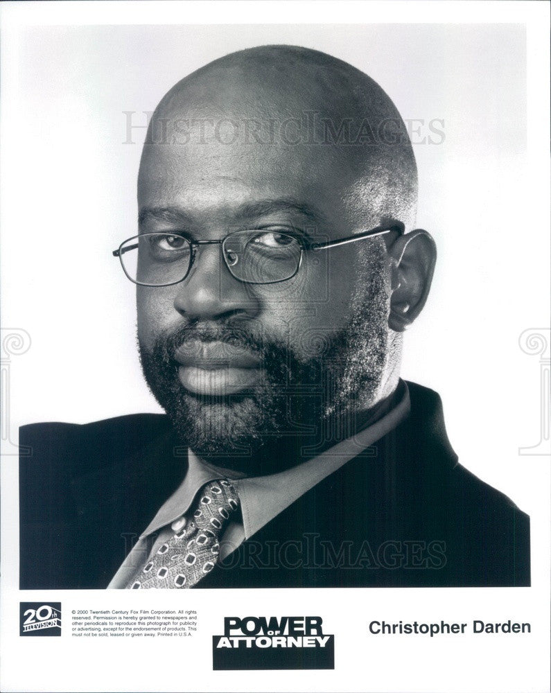 2000 Christopher Darden TV Show Power of Attorney Press Photo - Historic Images