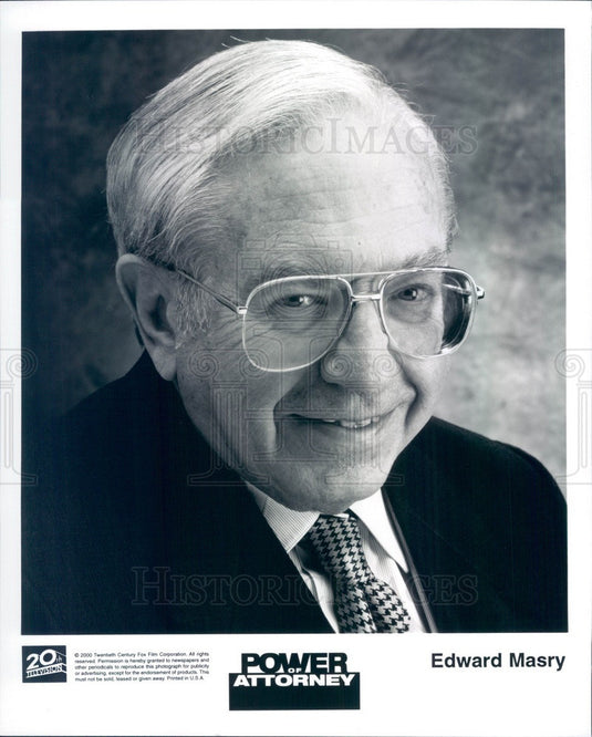 2000 Edward Masry TV Show Power of Attorney Press Photo - Historic Images