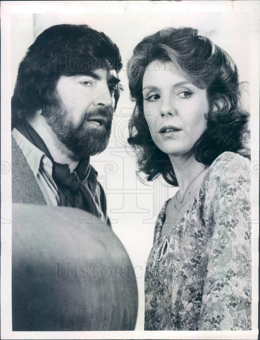 1981 Hollywood Actors Alan Bates & Jill Clayburgh Press Photo - Historic Images