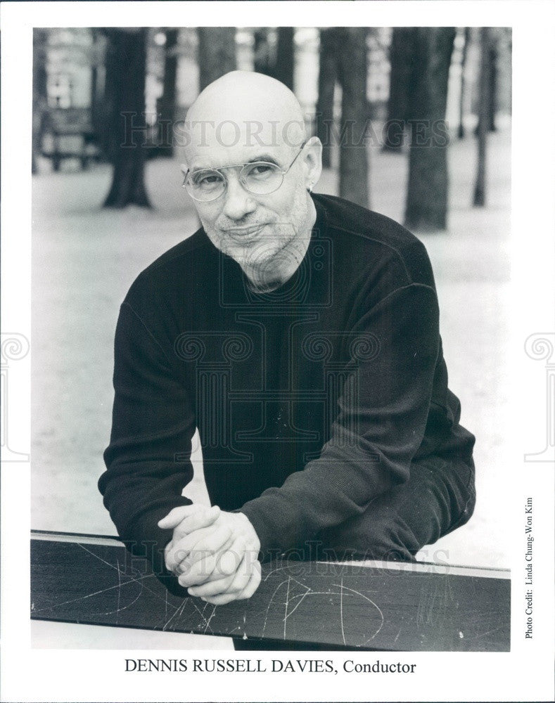 Undated American Conductor &amp; Pianist Dennis Russell Davies #2 Press Photo - Historic Images